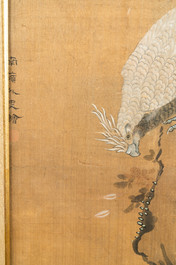 Chinese school, inkt en kleur op zijde: 'Eenden en vogels bij het water', late Ming/vroege Qing