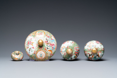 A Chinese Canton famille rose Scottish market Ormiston armorial 27-piece tea service, 19th C.