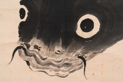 Ye Hang (1816-1884), inkt op papier: 'Karper', 19e eeuw