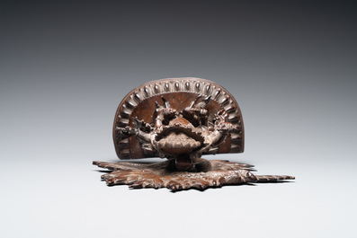 A Sino-Tibetan bronze figure of Mahakala, 17/18th C.