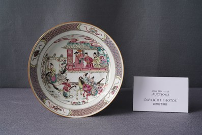 A Chinese famille rose 'General Yang' plate, Yongzheng