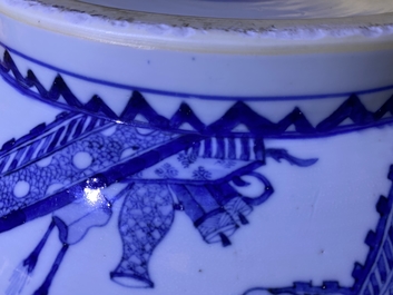 An exceptionally large Chinese blue and white bowl, Kangxi