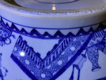 An exceptionally large Chinese blue and white bowl, Kangxi