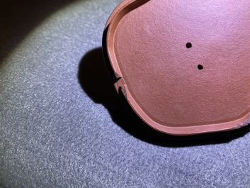 A Chinese Yixing stoneware two-spouted teapot with two compartments, Kangxi