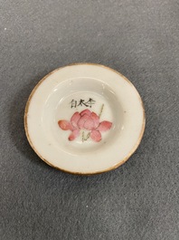 A Chinese famille rose 'Wu Shuang Pu' teapot and cover, 19th C.