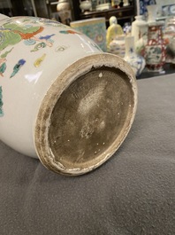A Chinese famille rose 'immortals' vase, Yongzheng