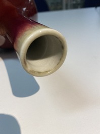 A Chinese flamb&eacute;-glazed bottle vase, Qianlong