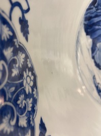 An exceptionally large Chinese blue and white bowl, Kangxi
