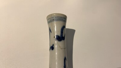 Veertien Chinese blauw-witte vazen, 18/20e eeuw