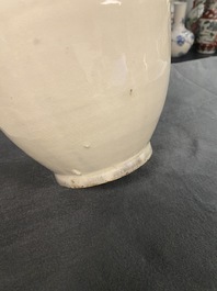 A Chinese cream-glazed Cizhou-type vase, Liao or later