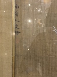 Chinese school, inkt en kleur op zijde: 'Eenden en vogels bij het water', late Ming/vroege Qing