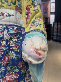 A Chinese famille rose 'Star God Shou' figure, 19th C.