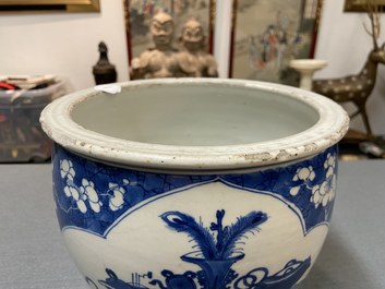 A Chinese blue and white jardini&egrave;re, Kangxi