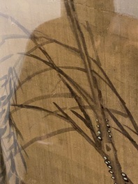 Chinese school, inkt en kleur op zijde: 'Eenden en vogels bij het water', late Ming/vroege Qing