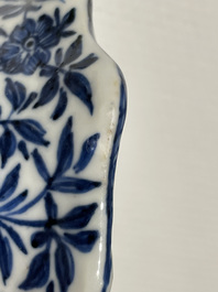 A Chinese blue and white salt after a European silver model, Kangxi