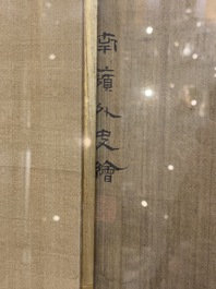 Chinese school, inkt en kleur op zijde: 'Eenden en vogels bij het water', late Ming/vroege Qing