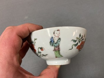Een Chinese famille verte kom, Yongzheng merk en periode