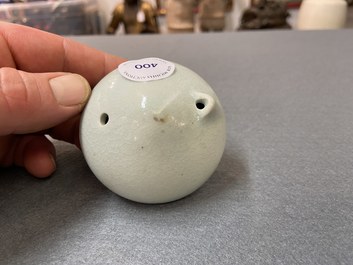 A Korean celadon-glazed water dropper, 20th C.