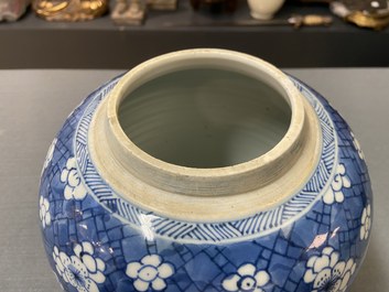 A Chinese blue and white 'antiquities' jar, Kangxi