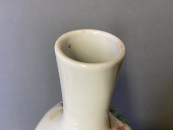 A Chinese famille rose bottle vase, Yongzheng