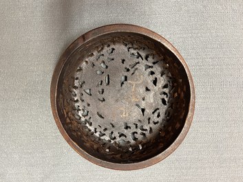 A Chinese blue and white 'Three friends of winter' jar, Kangxi