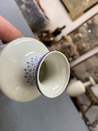 A Chinese famille rose rouleau vase, Qianlong mark, Republic