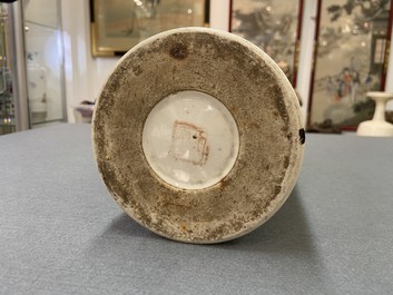 Three Chinese qianjiang cai hat stands, 19/20th C.