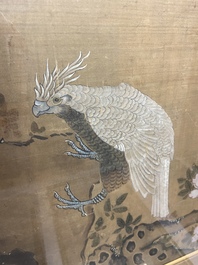 Chinese school, inkt en kleur op zijde: 'Eenden en vogels bij het water', late Ming/vroege Qing