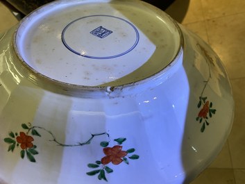 A Chinese famille verte 'mythical beasts' dish, Kangxi