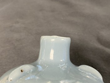 A Chinese monochrome lavender-blue vase, Yongzheng mark, Republic