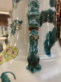 A Chinese famille rose vase, 19th C.