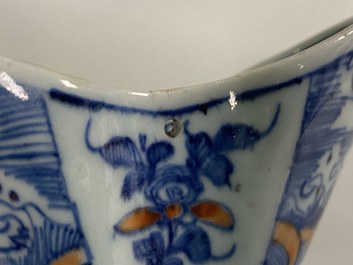 A Chinese doucai bowl, a famille verte spice box and a wucai tea caddy, Kangxi and later