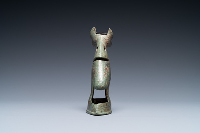 Un mod&egrave;le d'un chat en bronze, Iran, 10/14&egrave;me