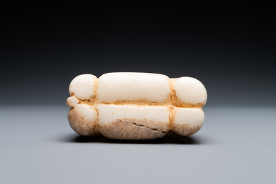 A marble amulet in the shape of a goat, Mesopotamia or Middle-East, 1st millenium BC