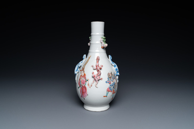 A Chinese famille rose 'Wu Shuang Pu' vase, 19th C.