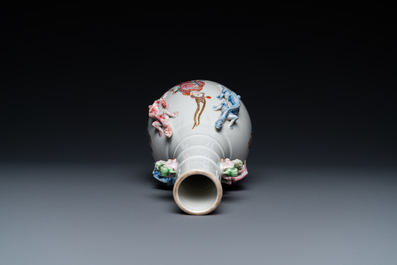 A Chinese famille rose 'Wu Shuang Pu' vase, 19th C.