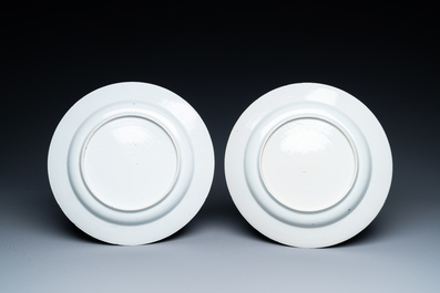 Three Chinese famille verte dishes, Kangxi