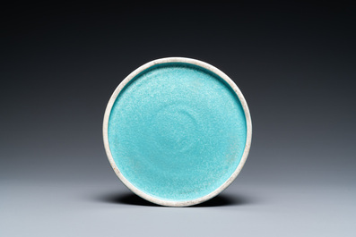 A Chinese robin's egg-glazed water pot, 19/20th C.