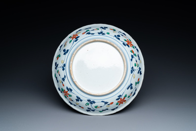 Three Chinese famille verte dishes, Kangxi