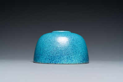 A Chinese robin's egg-glazed water pot, 19/20th C.