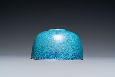 A Chinese robin's egg-glazed water pot, 19/20th C.