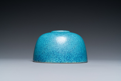 A Chinese robin's egg-glazed water pot, 19/20th C.