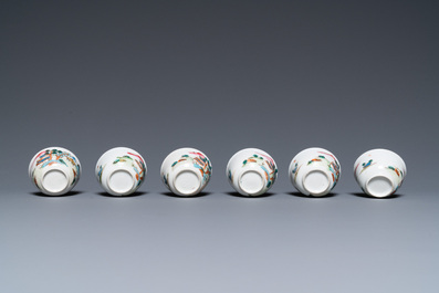 A rare Chinese famille rose 17-piece miniature tea service, Qianlong