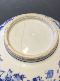 Een Chinese blauw-witte '100 jongens' kom, Transitie periode