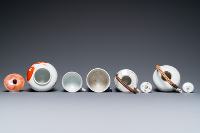 Een diverse collectie Chinees porselein, 19/20e eeuw