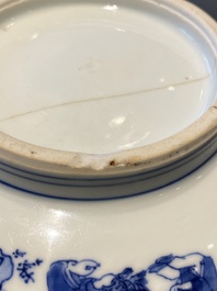 Een Chinese blauw-witte '100 jongens' kom, Transitie periode