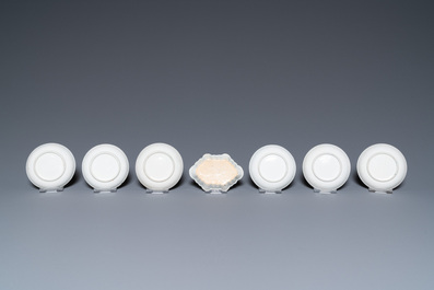 A rare Chinese famille rose 17-piece miniature tea service, Qianlong