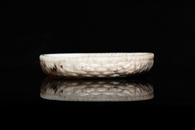 Lave-pinceaux en jade gris-noir, Chine, probablement Ming