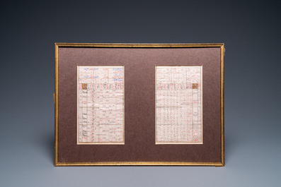 Ecole ottomane: 22 pages d'un manuscrit math&eacute;matique, 19&egrave;me