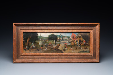 Abel Grimmer (c.1570-c.1619): 'A village kermesse on Saint George&rsquo;s Day', oil on panel
